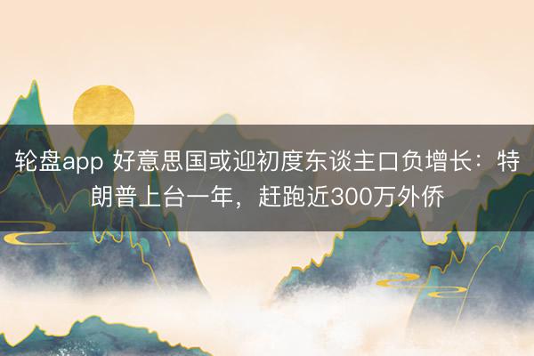 轮盘app 好意思国或迎初度东谈主口负增长：特朗普上台一年，赶跑近300万外侨