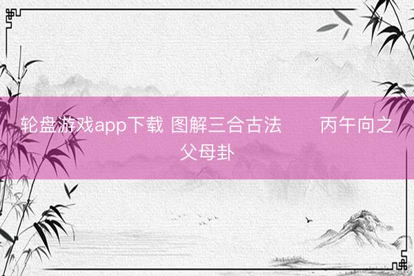 轮盘游戏app下载 图解三合古法      丙午向之父母卦