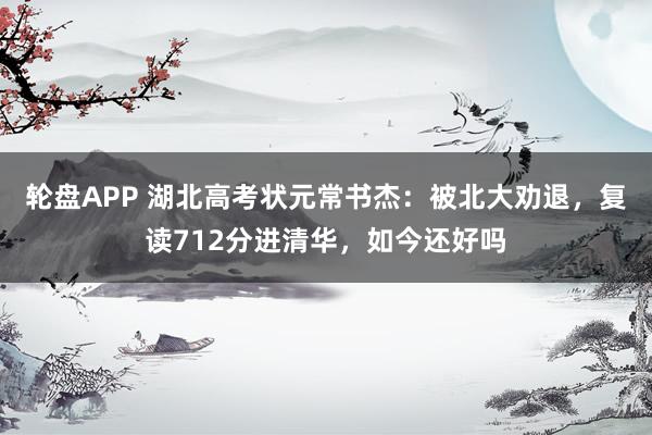 轮盘APP 湖北高考状元常书杰：被北大劝退，复读712分进清华，如今还好吗