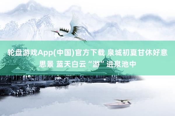 轮盘游戏App(中国)官方下载 泉城初夏甘休好意思景 蓝天白云“游”进泉池中