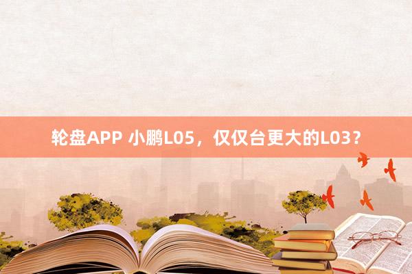 轮盘APP 小鹏L05,仅仅台更大的L03?