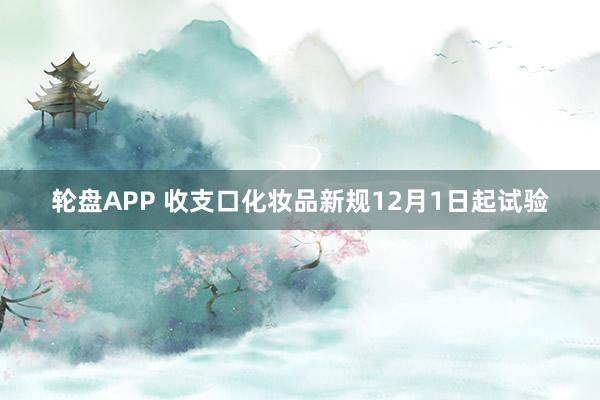 轮盘APP 收支口化妆品新规12月1日起试验