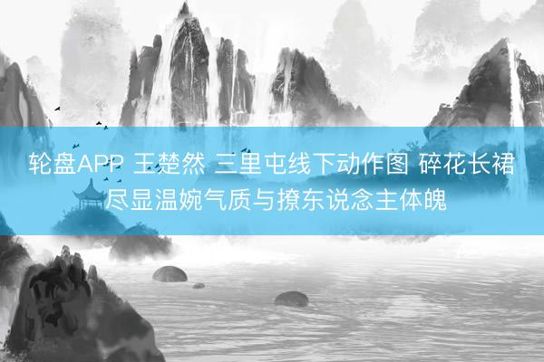 轮盘APP 王楚然 三里屯线下动作图 碎花长裙 尽显温婉气质与撩东说念主体魄